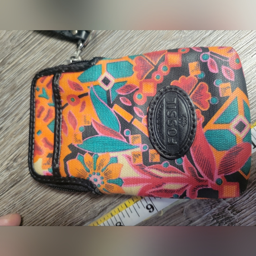 Vintage Fossil Wristlet Phone Size Wallet‎ Purse